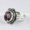 Oriental !! Amethyst 925 Sterling Silver Ring, Wholesale Silver Jewellery, 925 Silver Jewellery