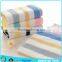 100% pure cotton color stripes bath towel terry spa towel