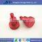 Knurld thum CNC parts thumb screw anodized Red /lathe part of anode screw/Red Extra-Large Anodized Aluminum Thumbscrews/
