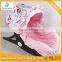 Baby Canopy Pink Owl Minky With Light Pink Ruffle Infant Car Seat Cover