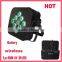 WLP-02 HOT 9x 10w pcs 5 in 1 RGBWA 8w led flat par light color wall wash lighting wedding