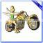 Good quality car shaped zinc alloy enamel black badge