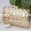 shiny gold metal frame for ladies handbag
