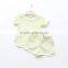 Factory Price Summer Popular Soft Cotton Number 7 Printing Stripes Clothing Sets for Children