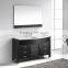 63 inch Double Sinks and Mirrored Bathroom Cabinet Vanities