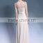 Hot selling unique design transparent lace long sleeves dress