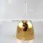 egyptain engraved 24k gold quartz crystal singing bowls with handle