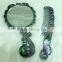 Vintage style comb mirror set/vintage style bronze cosmetic pocket mirror set