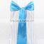 factory selling party banquet chairs satin bows colorful chair decoration satin sashes