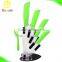 Hygienic rustproof and sharper than steel ceramic kitchen knife set with chef utility fruit paring ceramic knives, bonus peeler