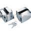 GL-02ES Stainless steel glass door latch lock,frameless sliding glass door pivot clamp lock