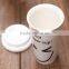 Stocked low MOQ custom logo ceramic cup , double wall mug