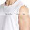 Daijun OEM Slim Fit 100% Cotton Plain Man White Tank Tops in Bulk