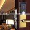 Electronic hotel key card handle door lock with software