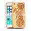 Universal Charming Engraving Durable Wood Phone Case for Iphone 6 in Two Parts