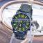 Black Dial Silicone Quartz Analog Water Resistant Shenzhen Sports Watches Men