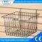 Supermarket Wire Basket: for Slatwall and Gridwall, 12" x 12" Black Wire