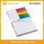 Popular assorted sticky notepad with clip and hard cover