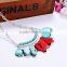 Best selling high quality 2016 fashion lady women's Turquoise necklace alloy sweater chain