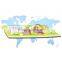 OEM Cartoon Rubber Magnets New Design Magnetic Calendar Wholesale fridge magnet