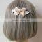MYLOVE Fashion Bow Barrette With White Lace Vintage Hair Jewelry