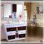 high technical production pvc / steel / wood /double sink vanity bathroom for wholesale only