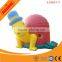 Big size kids park jumping inflatable bouncer castle with long slide