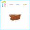 Customized different size pp wicker plastic picnic basket for sale