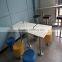 Modern artificial stone furniture two seater table and chair set