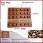 BT0085 30 Holes Silicone Chocolate Molds Whith Circular Shape Heart Shape Rectangle Shape Pyramidal Shape Chocolate Mold