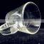 300ml glass cup/clear glass beverage empty cup with handle