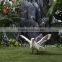 Stand Sideway Black Realistic Decorative Battery Flying Dove Toy
