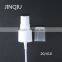Chiese factory direct sale white PP fine mist perfume sprayer with transparent cap 20/410