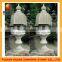 japanese double dragon stone lantern for garden decoration