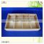 economical large original color polished paulownia wooden plate tray