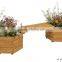 hexagonal wooden flowerpot with hook