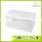 Best Selling White Faux Leather Foldable Easy Assembly Storage Ottoman