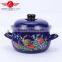 Quality guarantee Enamel Kitchenware Decal Cookware / Cooking Pot With Mirror Face