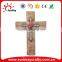 Resin large decorative carved olive wall wooden crosses