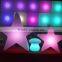 popular colorful rechargeable battery LED star shaped light for night club using