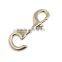 4-3/4" Solid Brass Hook in Nickel Plate, Solid Brass Swivel eye metal snap hook