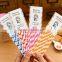 Fancy Bulk Sale Custom Design Paper Drinking Straw