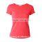 Cheap 100%cotton plain slim fit women t-shirts