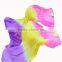 180CM 150CM 100% silk belly dance silk fan veils ombre silk fan veils