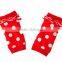 Christmas tree bow tie long sleeve romper and kneepad knit two-piece suit
