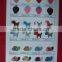customized multicolor crochet animal applique for kids garment