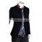MOQ 1 pc cotton and polyester mixed stand collar british style tunic suit for man