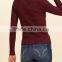 EY0872S Deep V-neck Ladies Long Sleeve Pullover Sweater