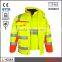 EN20471 EN343 3:3 high visibility 3 in 1 parka safety reflector jacket