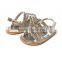 Rivet artificial leather sandals for baby girl, fashion baby sandals